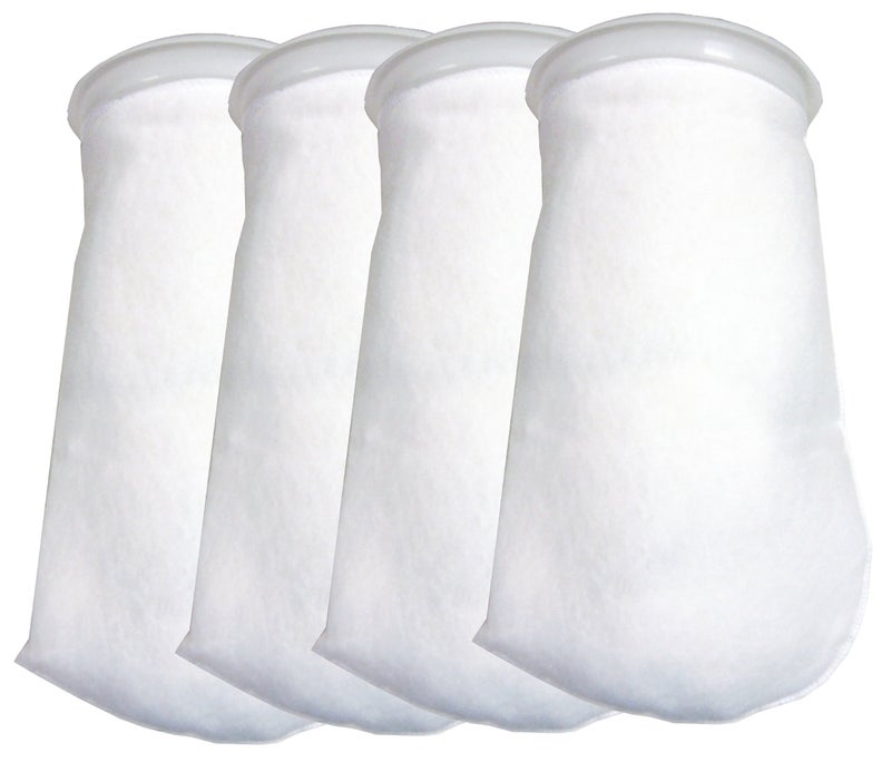Encompass All 4 Pack - 7 Inch Ring Filter Socks 200 Micron - Aquarium Felt Filter Bags -7 Inch Ring By 16 Inch Long - Fits Eshopps - AM BRAND - Image 1
